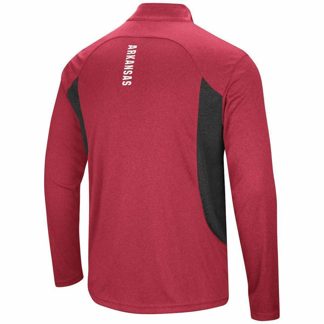 Colosseum Men's Heathered Cardinal/Black Arkansas Razorbacks Audible Windshirt Quarter-Zip Pullover Jacket 4 Colosseum Men's Heathered Cardinal/Black Arkansas Razorbacks Audible Windshirt Quarter-Zip Pullover Jacket - Image 4