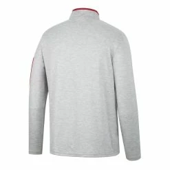 Colosseum Men's Heathered Gray/Cardinal Arkansas Razorbacks Country Club Windshirt Quarter-Zip Jacket -Colosseum Shop DSCO1148306976 1927 ALT3