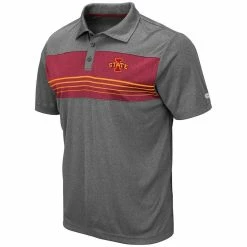 Men's Colosseum Heathered Charcoal Iowa State Cyclones Smithers Polo 6 Men's Colosseum Heathered Charcoal Iowa State Cyclones Smithers Polo -Colosseum Shop DSCO1148307286 4135 ALT2
