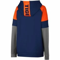 Colosseum Youth Navy Auburn Tigers Colorblocked Raglan Pullover Hoodie -Colosseum Shop DSCO1148307598 1320 ALT3