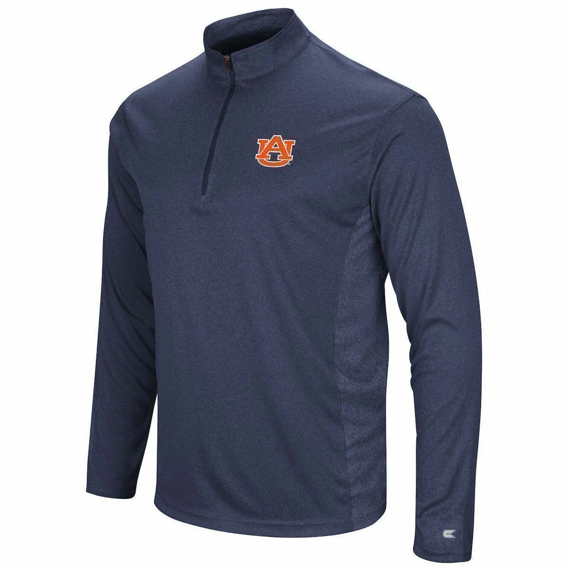 Colosseum Men's Heathered Navy Auburn Tigers Audible Windshirt Quarter-Zip Pullover Jacket 3 Colosseum Men's Heathered Navy Auburn Tigers Audible Windshirt Quarter-Zip Pullover Jacket - Image 3