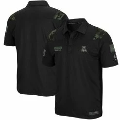 Men's Colosseum Black Arizona Wildcats OHT Military Appreciation Sierra Polo