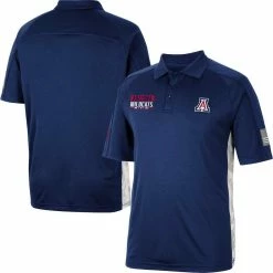 Men's Colosseum Navy Arizona Wildcats OHT Military Appreciation Snow Camo Polo