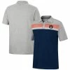Colosseum Men's Navy/Heathered Gray Auburn Tigers Caddie Polo