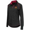 Women's Colosseum Black Iowa State Cyclones Bikram 1/4 Zip Long Sleeve Jacket