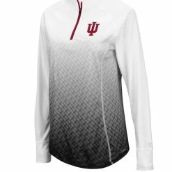 Colosseum Women's Black Indiana Hoosiers Magic Ombre Quarter-Zip Raglan Jacket -Colosseum Shop DSCO1148313196 PH23 ALT2