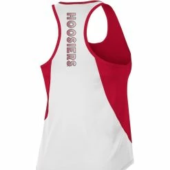 Women's Colosseum Crimson Indiana Hoosiers Sachs 2-Hit Scoop Neck Racerback Tank Top -Colosseum Shop DSCO1148313209 2840 ALT3