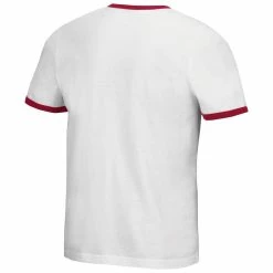 Men's Colosseum White Iowa State Cyclones Left Chest Ringer T-Shirt -Colosseum Shop DSCO1148313264 3550 ALT3