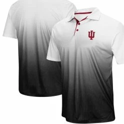Colosseum Men's Heathered Gray Indiana Hoosiers Magic Team Logo Polo