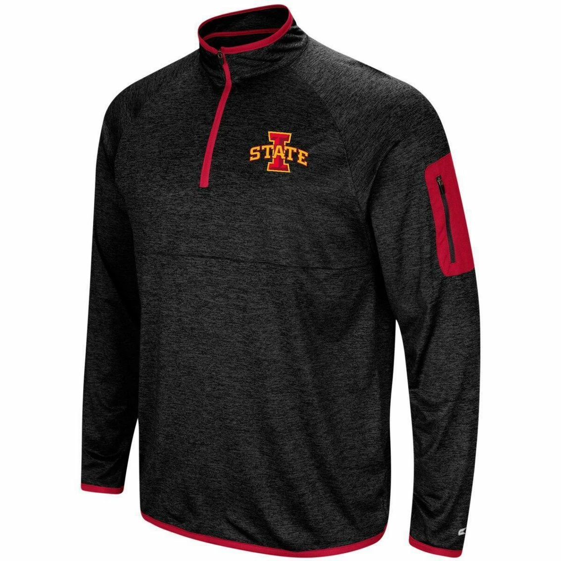 Colosseum Men's Black Iowa State Cyclones Amnesia Quarter-Zip Pullover Jacket 3 Colosseum Men's Black Iowa State Cyclones Amnesia Quarter-Zip Pullover Jacket - Image 3