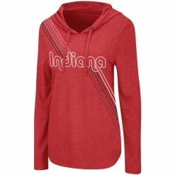 Colosseum Women's Crimson Indiana Hoosiers Bernadette Hoodie Long Sleeve T-Shirt -Colosseum Shop DSCO1148313912 2840 ALT2