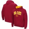 Colosseum Men's Cardinal Iowa State Cyclones Arch & Logo 3.0 Pullover Hoodie