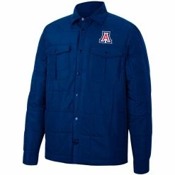 Colosseum Men's Navy Arizona Wildcats Detonate Quilted Full-Snap Jacket -Colosseum Shop DSCO1148314132 1320 ALT2