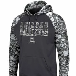 Colosseum Men's Charcoal Arizona Wildcats OHT Military Appreciation Digital Camo Pullover Hoodie -Colosseum Shop DSCO1148314443 1904 ALT2