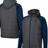 Colosseum Men's Charcoal/Navy Auburn Tigers Good On You Raglan Full-Zip Jacket