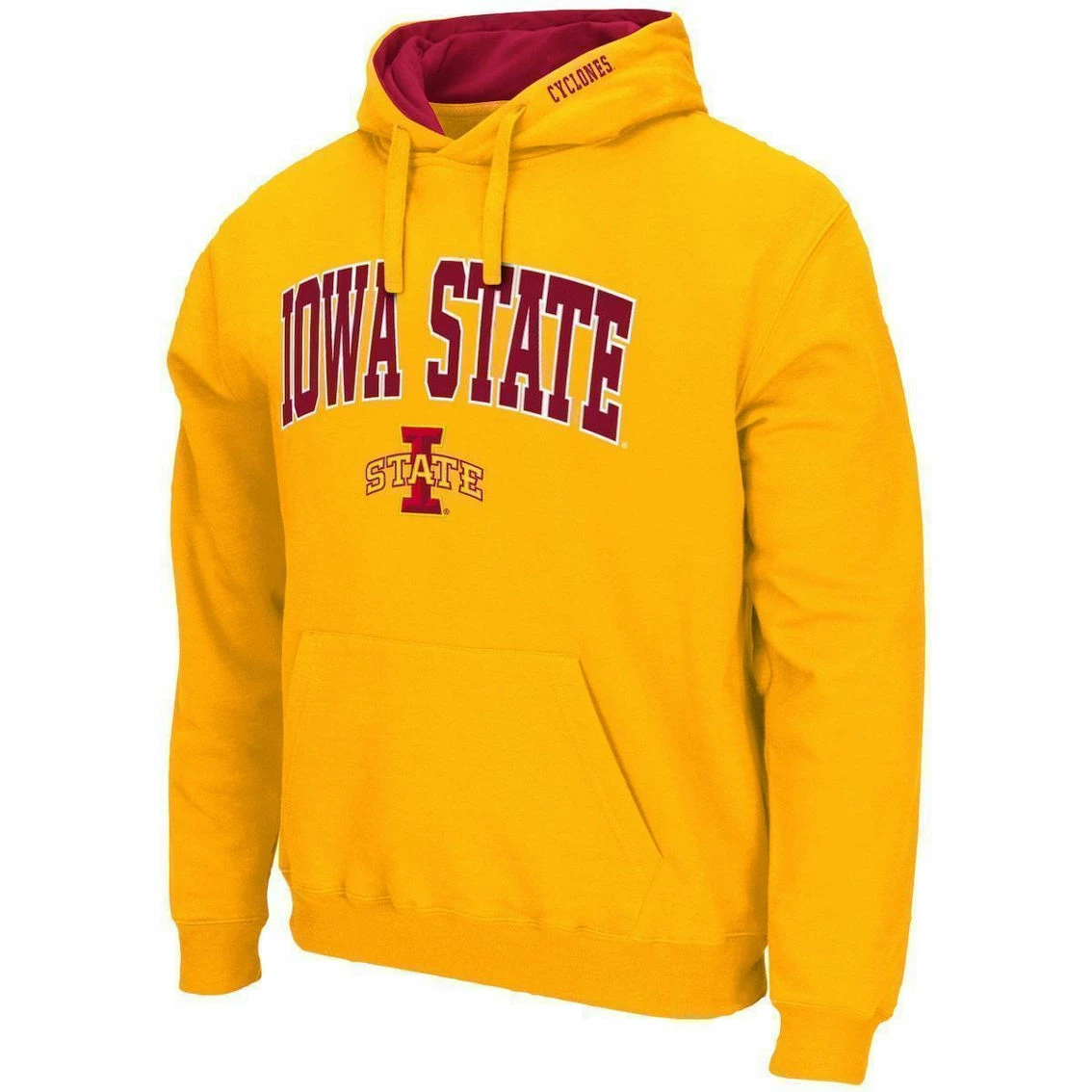 Colosseum Men's Gold Iowa State Cyclones Arch & Logo 3.0 Pullover Hoodie 3 Colosseum Men's Gold Iowa State Cyclones Arch & Logo 3.0 Pullover Hoodie - Image 3
