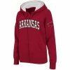 Colosseum Women's Cardinal Arkansas Razorbacks Arched Name Full-Zip Hoodie
