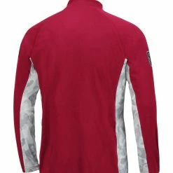Colosseum Men's Cardinal Arkansas Razorbacks OHT Military Appreciation Snow Cruise Raglan 1/4-Zip Jacket -Colosseum Shop DSCO1148318356 4633 ALT3