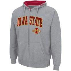 Colosseum Men's Heathered Gray Iowa State Cyclones Arch & Logo 3.0 Full-Zip Hoodie 6 Colosseum Men's Heathered Gray Iowa State Cyclones Arch & Logo 3.0 Full-Zip Hoodie -Colosseum Shop DSCO1148319698 1927 ALT2