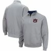Colosseum Men's Heathered Gray Auburn Tigers Tortugas Team Logo Quarter-Zip Jacket