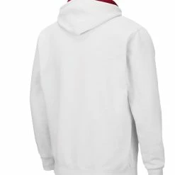 Men's Colosseum White Iowa State Cyclones Arch & Logo 3.0 Full-Zip Hoodie -Colosseum Shop DSCO1148320381 3550 ALT3