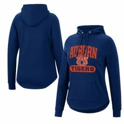 Colosseum Women's Navy Auburn Tigers Core Crossover Pullover Hoodie