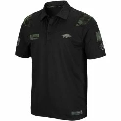 Men's Colosseum Black Arkansas Razorbacks OHT Military Appreciation Sierra Polo -Colosseum Shop DSCO1148320815 1007 ALT2