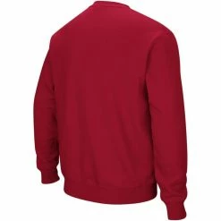 Men's Colosseum Cardinal Arkansas Razorbacks Arch & Logo Crew Neck Sweatshirt -Colosseum Shop DSCO1148321381 4633 ALT3