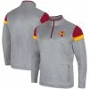 Colosseum Men's Gray Iowa State Cyclones Bingo Quarter-Zip Jacket