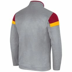 Colosseum Men's Gray Iowa State Cyclones Bingo Quarter-Zip Jacket -Colosseum Shop DSCO1148321812 1927 ALT3