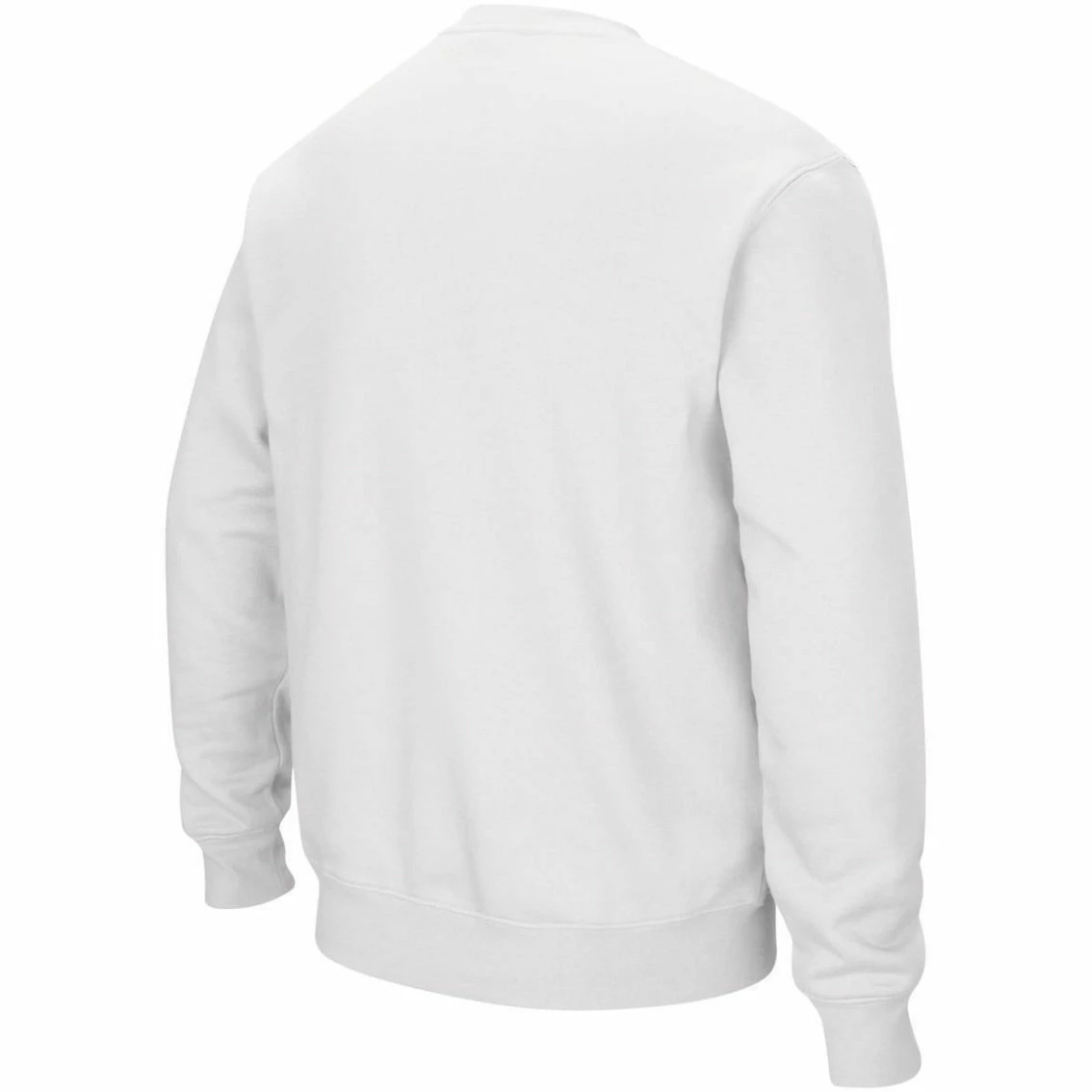 Men's Colosseum White Arkansas Razorbacks Arch & Logo Crew Neck Sweatshirt 4 Men's Colosseum White Arkansas Razorbacks Arch & Logo Crew Neck Sweatshirt - Image 4