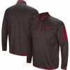 Colosseum Men's Black Arkansas Razorbacks Amnesia Quarter-Zip Pullover Jacket
