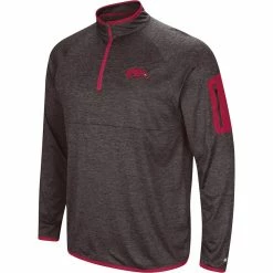 Colosseum Men's Black Arkansas Razorbacks Amnesia Quarter-Zip Pullover Jacket 6 Colosseum Men's Black Arkansas Razorbacks Amnesia Quarter-Zip Pullover Jacket -Colosseum Shop DSCO1148323258 1007 ALT2