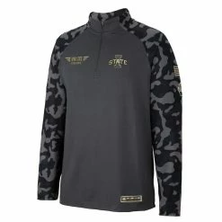 Colosseum Men's Charcoal Iowa State Cyclones OHT Military Appreciation Long Range Raglan Quarter-Zip Jacket 6 Colosseum Men's Charcoal Iowa State Cyclones OHT Military Appreciation Long Range Raglan Quarter-Zip Jacket -Colosseum Shop DSCO1148323393 1904 ALT2