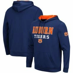 Colosseum Men's Navy Auburn Tigers Sunrise Pullover Hoodie