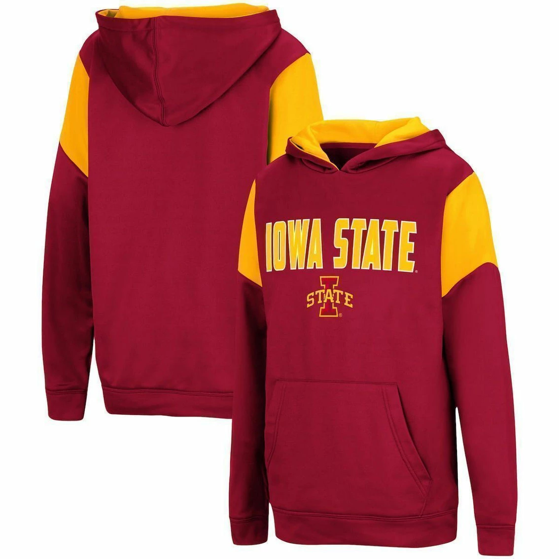 Colosseum Youth Cardinal Iowa State Cyclones VF Cut Sew Pullover Hoodie 1 Colosseum Youth Cardinal Iowa State Cyclones VF Cut Sew Pullover Hoodie