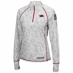 Colosseum Women's White Arkansas Razorbacks OHT Military Appreciation Officer Arctic Camo 1/4-Zip Jacket 6 Colosseum Women's White Arkansas Razorbacks OHT Military Appreciation Officer Arctic Camo 1/4-Zip Jacket -Colosseum Shop DSCO1148325510 3550 ALT2