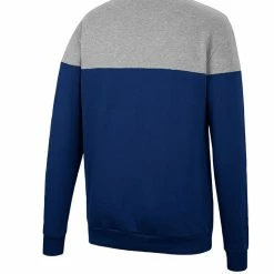 Colosseum Men's Navy/Heather Gray Auburn Tigers Be The Ball Quarter-Zip Top -Colosseum Shop DSCO1150498089 1320 ALT3