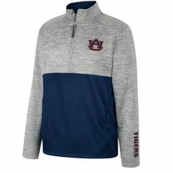 Men's Colosseum Gray Auburn Tigers John Half-Zip Jacket -Colosseum Shop DSCO1150993000 1927 ALT2