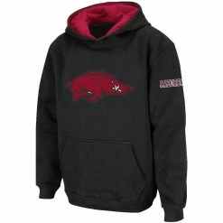 Colosseum Youth Black Arkansas Razorbacks Big Logo Pullover Hoodie -Colosseum Shop DSCO1151103391 1007 ALT2