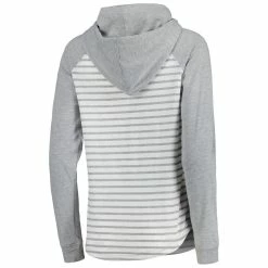 Women's Colosseum Heathered Gray/White Auburn Tigers Gloria Raglan Long Sleeve Hoodie T-Shirt -Colosseum Shop DSCO1151103605 VNFK ALT3