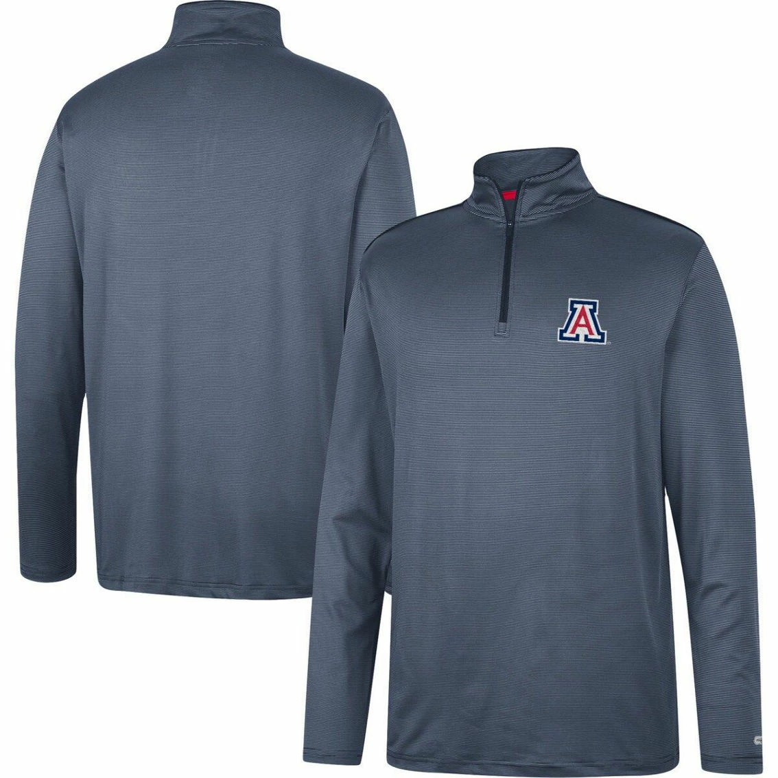 Colosseum Men's Navy Arizona Wildcats Logo Quarter-Zip Windshirt 1 Colosseum Men's Navy Arizona Wildcats Logo Quarter-Zip Windshirt