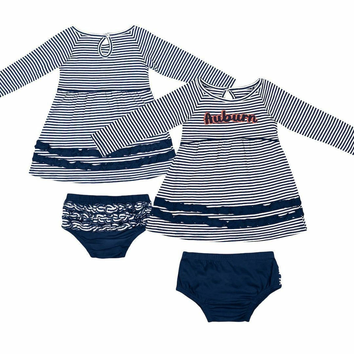 Colosseum Girls Infant Navy Auburn Tigers Whoville Dress & Bloomer Set 2 Colosseum Girls Infant Navy Auburn Tigers Whoville Dress & Bloomer Set - Image 2