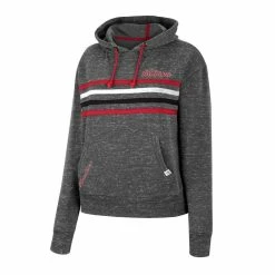 Colosseum Women's Charcoal Indiana Hoosiers Backstage Speckled Pullover Hoodie -Colosseum Shop DSCO1151453737 1904 ALT2