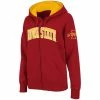 Colosseum Women's Cardinal Iowa State Cyclones Arched Name Full-Zip Hoodie