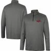 Colosseum Men's Charcoal Arkansas Razorbacks Logo Quarter-Zip Windshirt