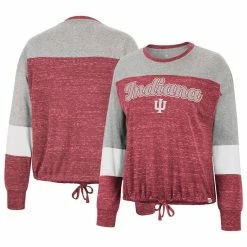 Colosseum Women's Crimson Indiana Hoosiers Joanna Tie Front Long Sleeve T-Shirt