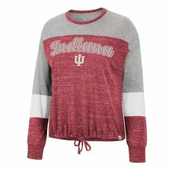Colosseum Women's Crimson Indiana Hoosiers Joanna Tie Front Long Sleeve T-Shirt 6 Colosseum Women's Crimson Indiana Hoosiers Joanna Tie Front Long Sleeve T-Shirt -Colosseum Shop DSCO1151536453 2840 ALT2