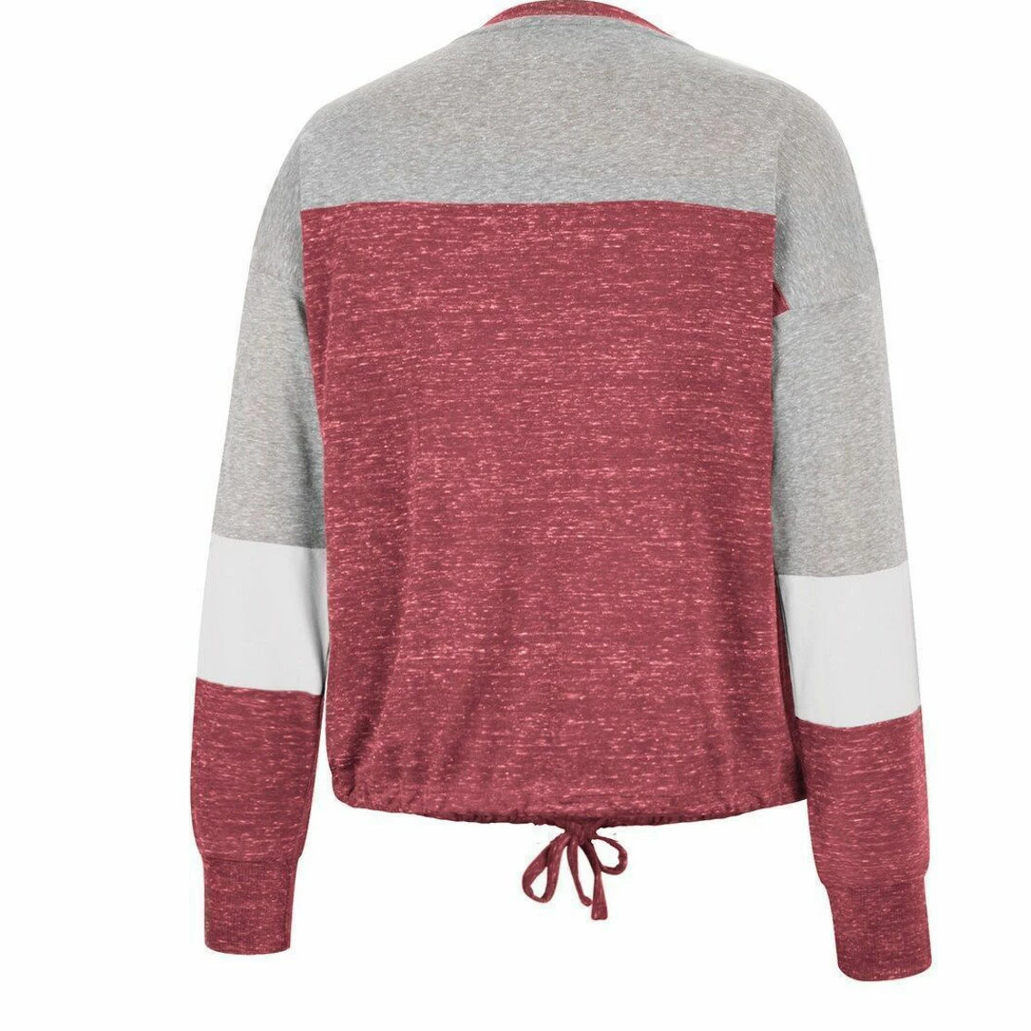 Colosseum Women's Crimson Indiana Hoosiers Joanna Tie Front Long Sleeve T-Shirt 4 Colosseum Women's Crimson Indiana Hoosiers Joanna Tie Front Long Sleeve T-Shirt - Image 4