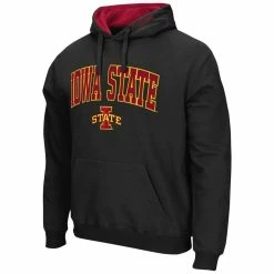 Colosseum Men's Black Iowa State Cyclones Arch & Logo 3.0 Pullover Hoodie -Colosseum Shop DSCO1151839709 1007 ALT2